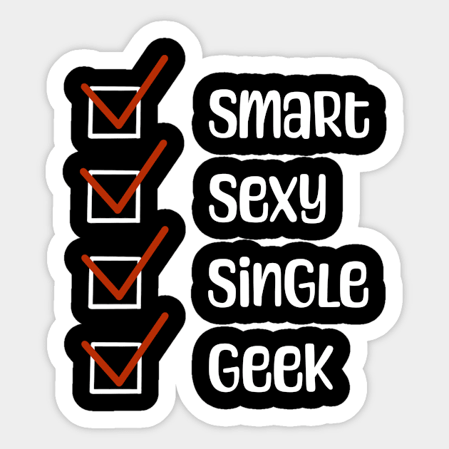 Available Geek Sticker by Pheona and Jozer Designs